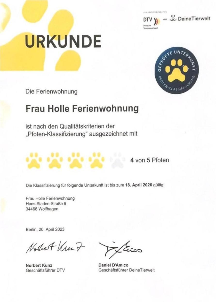 Frau Holle Apartment Wolfhagen Luaran gambar
